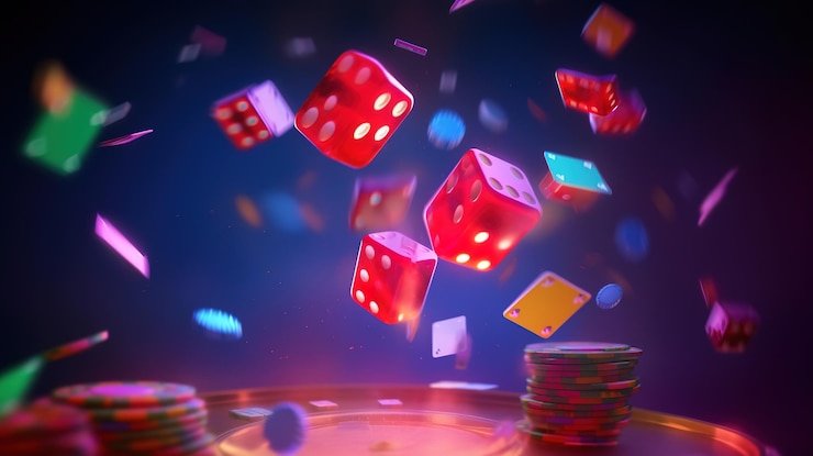 Ilustrasi simbol keamanan data dan privasi digital dengan perisai merah